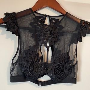 Lace lingerie top